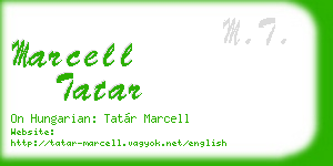 marcell tatar business card